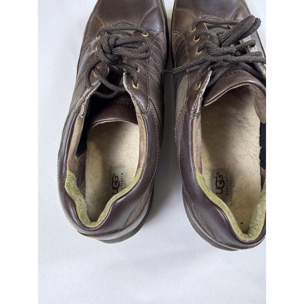 Dunham Waterproof Men's Leather Shoes Brown Lace Up Sz 15 Comfort UGG Insole - Picture 13 of 14